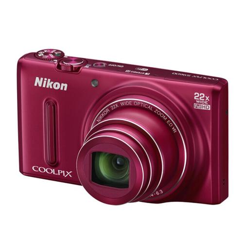 coolpix s9600 数码相机 红色